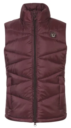 Covalliero Quilted Waistcoat Gilet Merlot