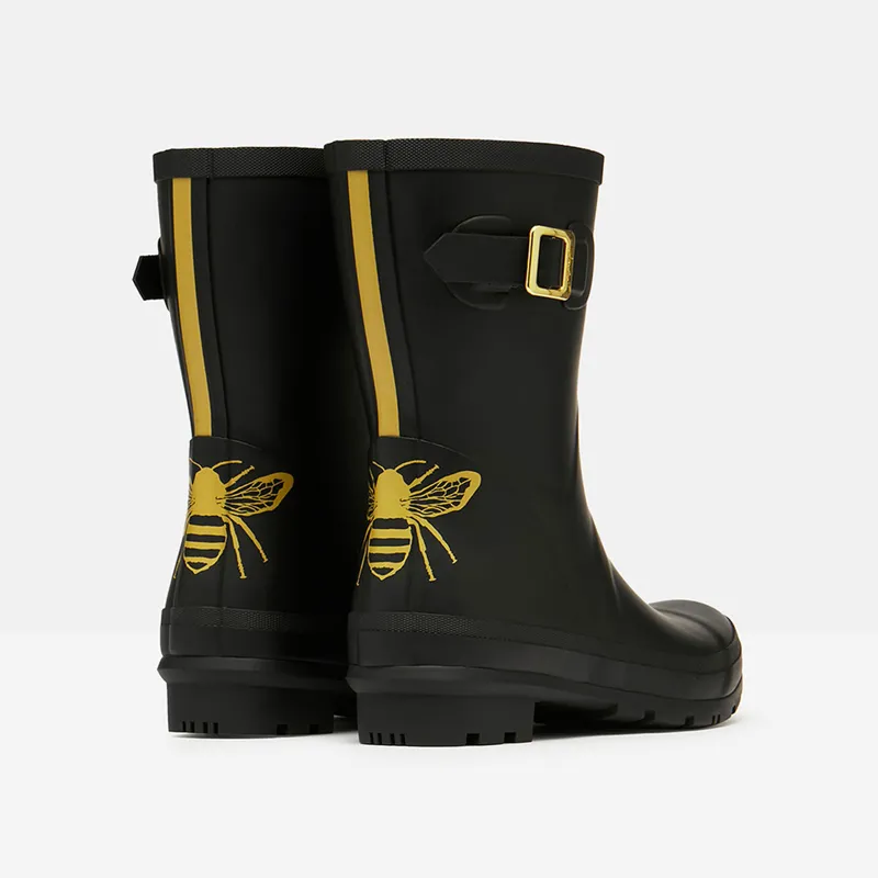 Joules Molly Printed Welly - Gold Etched Bee 3 Joules Molly Printed Welly - Gold Etched Bee