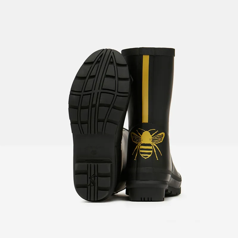 Joules Molly Printed Welly - Gold Etched Bee 7 Joules Molly Printed Welly - Gold Etched Bee - Image 5