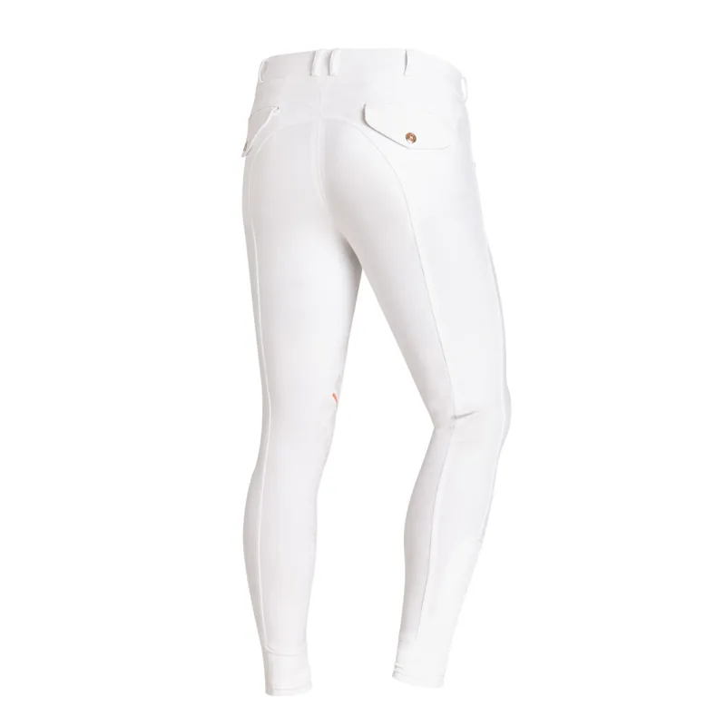 Schockemohle Draco Grip Men's Knee Grip Breeches White 4 Schockemohle Draco Grip Men's Knee Grip Breeches White - Image 2
