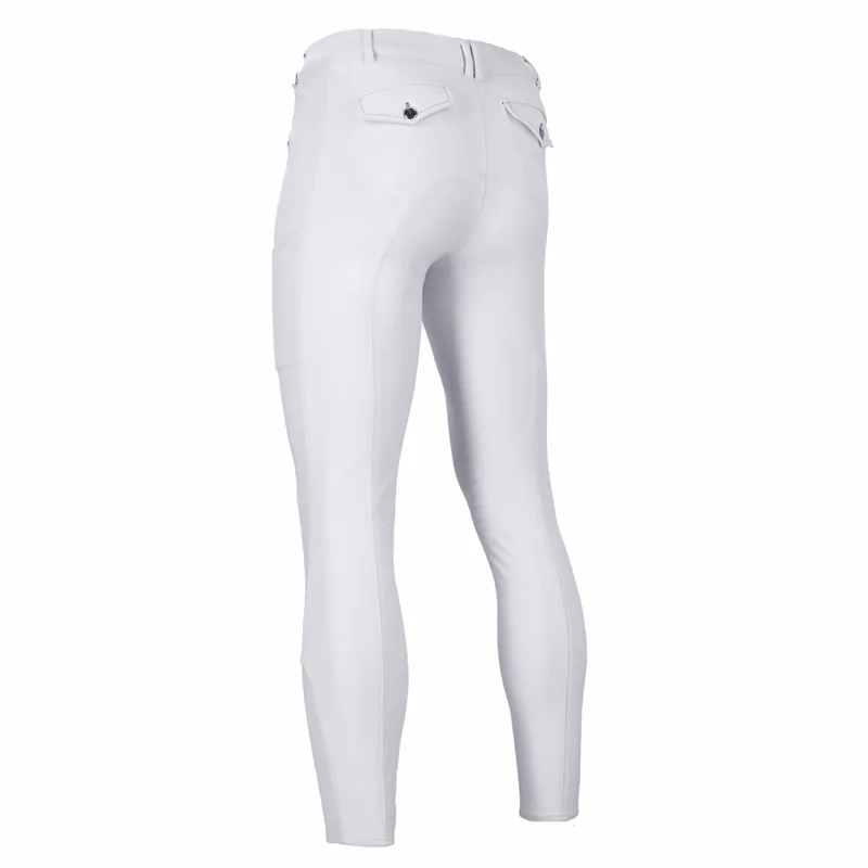 Schockemohle Draco II Men's Knee Grip Breeches White 4 Schockemohle Draco II Men's Knee Grip Breeches White - Image 2