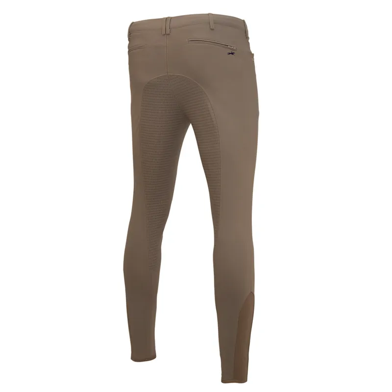 Schockemohle Summer Dakota Men's Full Seat Breeches Taupe 4 Schockemohle Summer Dakota Men's Full Seat Breeches Taupe - Image 2