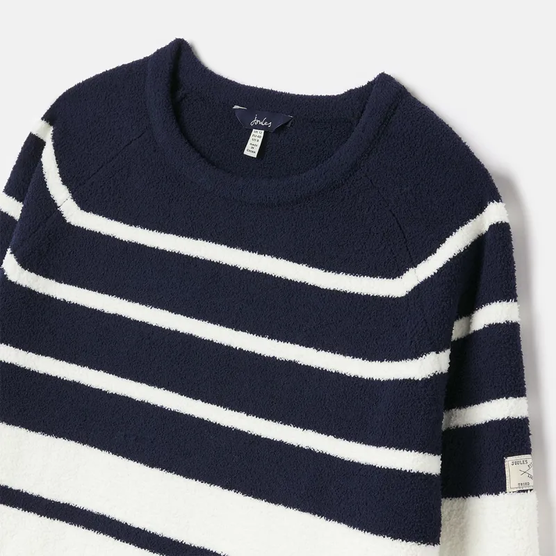 Joules Seaport Chenille Jumper - Navy Cream 4 Joules Seaport Chenille Jumper - Navy Cream - Image 2