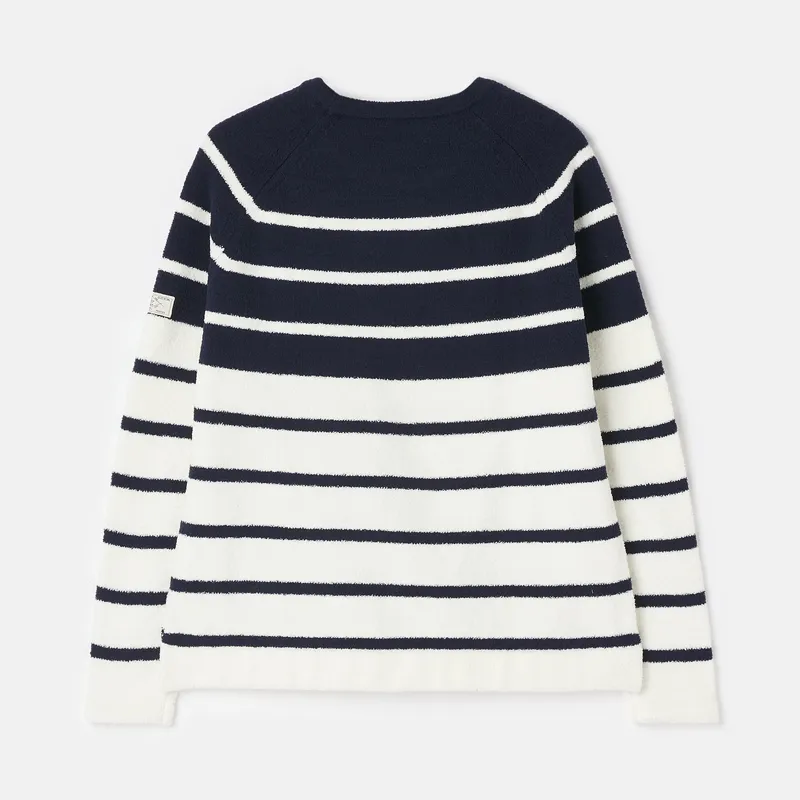 Joules Seaport Chenille Jumper - Navy Cream 5 Joules Seaport Chenille Jumper - Navy Cream - Image 3
