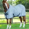 Premier Equine 3D Waffle Cooler Rug Grey -Equestrian Supplies Shop 3D Waffle Cooler Grey Check 1