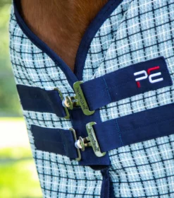 Premier Equine 3D Waffle Cooler Rug Grey -Equestrian Supplies Shop 3D Waffle Cooler Grey Check 3