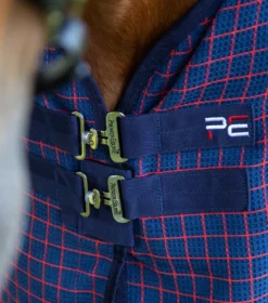 Premier Equine 3D Waffle Cooler Rug Navy 10 Premier Equine 3D Waffle Cooler Rug Navy -Equestrian Supplies Shop 3D Waffle Cooler Navy Check 3