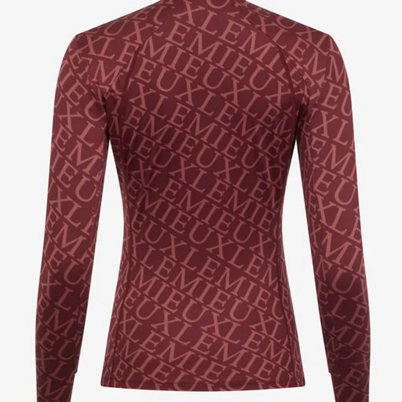 LeMieux Fleur Baselayer Merlot 6 LeMieux Fleur Baselayer Merlot - Image 4