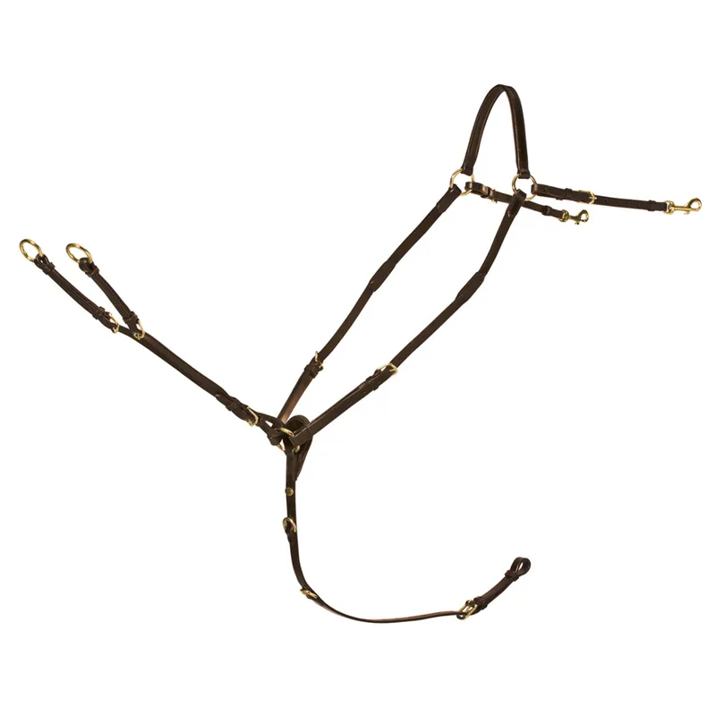 Schockemohle Race II Breastplate Antique Brown-Gold 3 Schockemohle Race II Breastplate Antique Brown-Gold