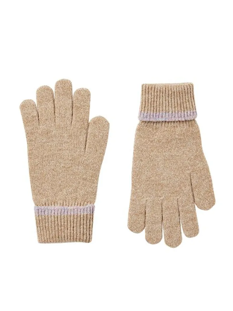 Joules Women's Eloise Knitted Glove - Oat Marl 3 Joules Women's Eloise Knitted Glove - Oat Marl