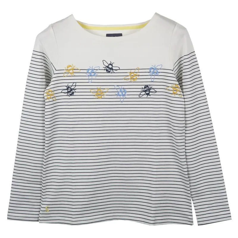Joules Harbour Embroided Jersey Top - Cremebee 3 Joules Harbour Embroided Jersey Top - Cremebee