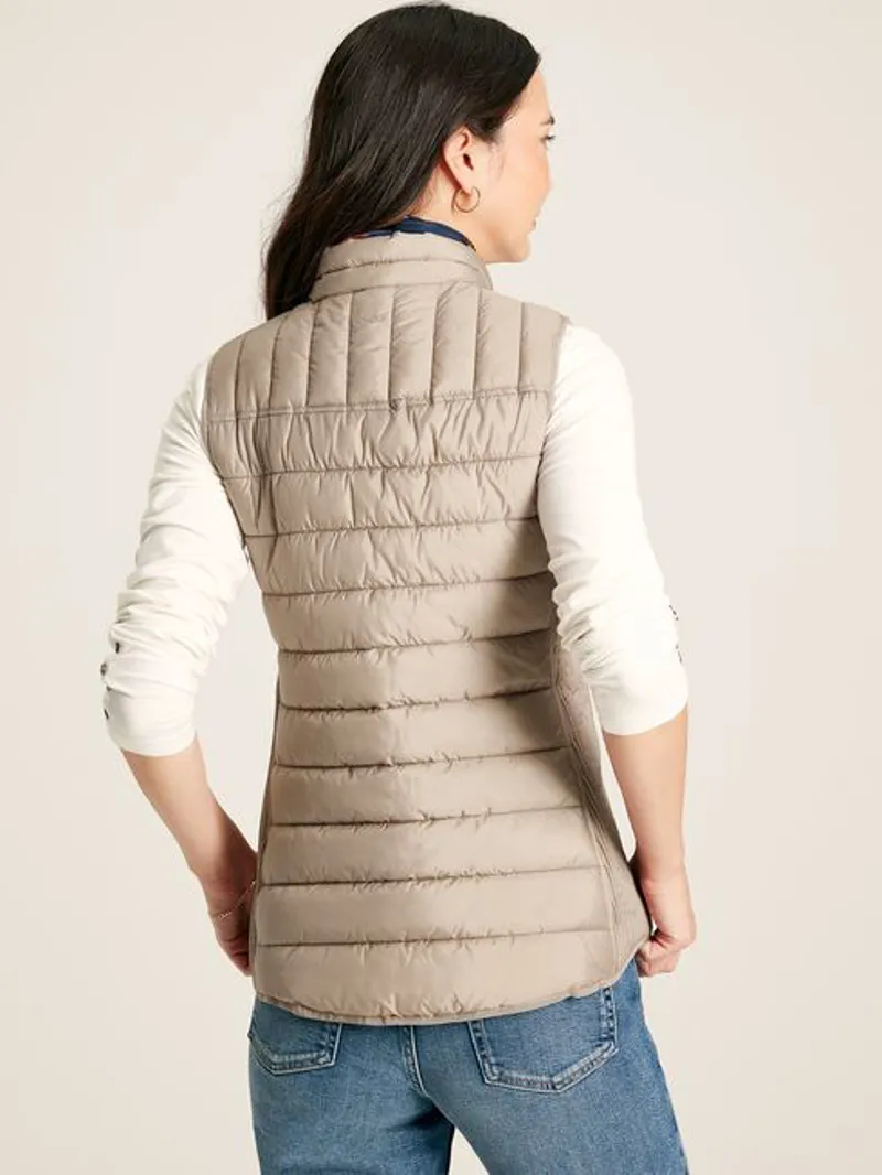 Joules Women's Whitlow Padded Gilet - Pearl 4 Joules Women's Whitlow Padded Gilet - Pearl - Image 2