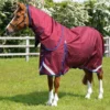 Premier Equine Buster 40g Turnout With Classic Neck Cover Burgundy -Equestrian Supplies Shop AW21 Buster40 Burgundy 1