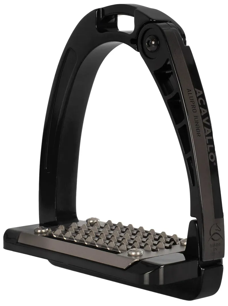 Acavallo Arena AluPro Junior Stirrup Black 3 Acavallo Arena AluPro Junior Stirrup Black
