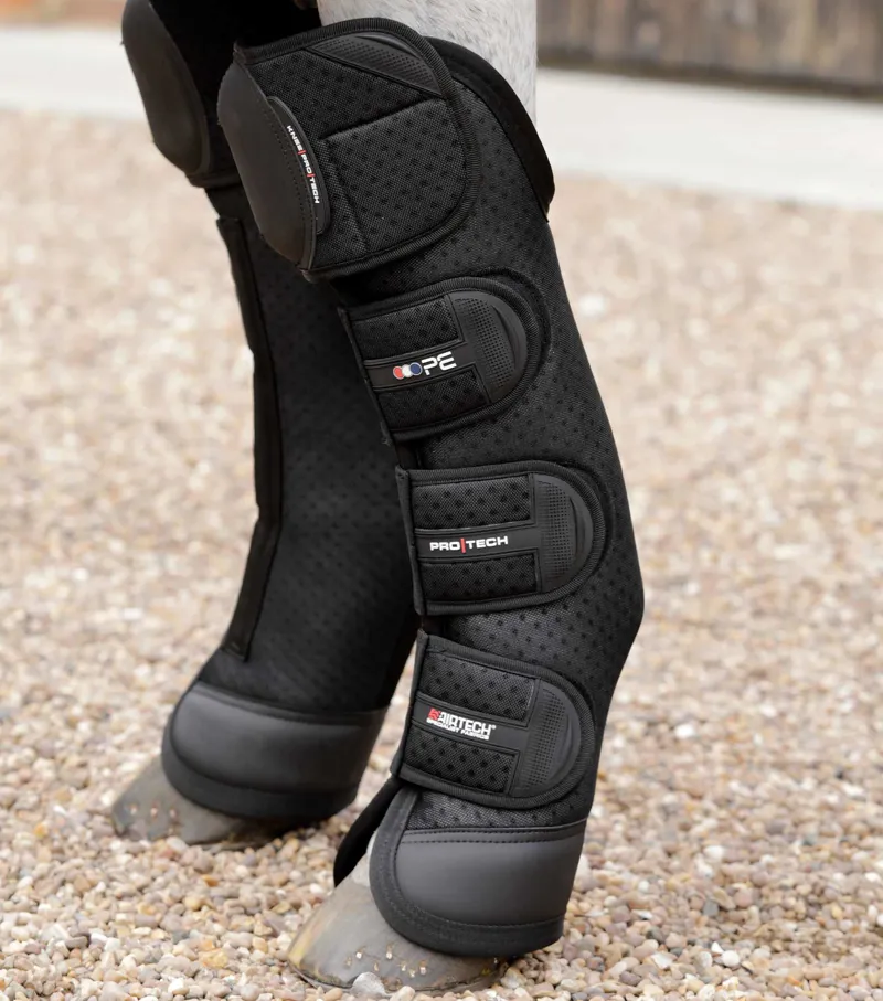 Premier Equine Airtechnology Knee Pro-Tech Horse Travel Boots Black 3 Premier Equine Airtechnology Knee Pro-Tech Horse Travel Boots Black