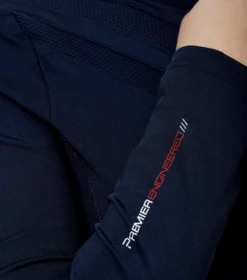 Premier Equine Arclos Ladies Technical Long Sleeve Riding Top Navy -Equestrian Supplies Shop Arclos Ladies Technical Long Sleeved Training Top Navy 6