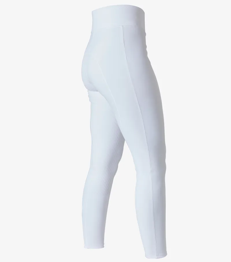 Premier Equine Aresso Ladies Full Seat Gel Riding Tights White 5 Premier Equine Aresso Ladies Full Seat Gel Riding Tights White - Image 3