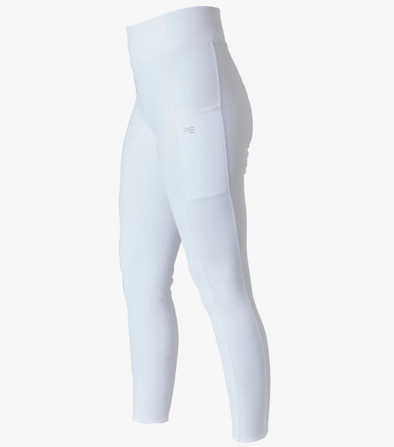 Premier Equine Aresso Ladies Full Seat Gel Riding Tights White 6 Premier Equine Aresso Ladies Full Seat Gel Riding Tights White - Image 4