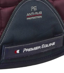 Premier Equine Armada Close Contact GP/Jump Square Wine -Equestrian Supplies Shop Armada Close Contact Anti Slip GP Jump Wine 5