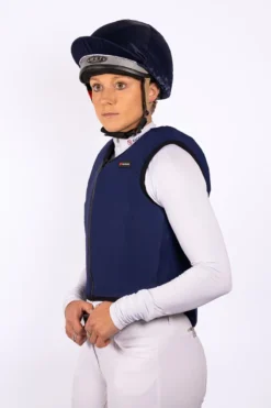 Racesafe Body Protector Cover Adults Navy 11 Racesafe Body Protector Cover Adults Navy -Equestrian Supplies Shop BP Cover Worn1
