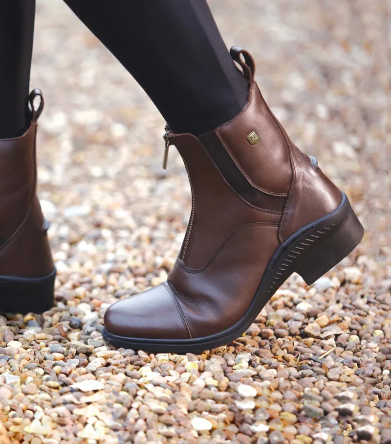 Premier Equine Balmoral Leather Paddock Riding Boots Brown 4 Premier Equine Balmoral Leather Paddock Riding Boots Brown - Image 2