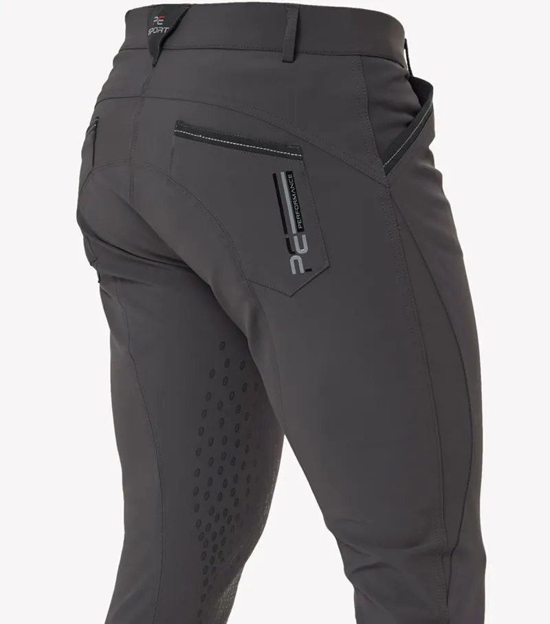 Premier Equine Barusso Men's Gel Knee Breeches Anthracite Grey 5 Premier Equine Barusso Men's Gel Knee Breeches Anthracite Grey - Image 3