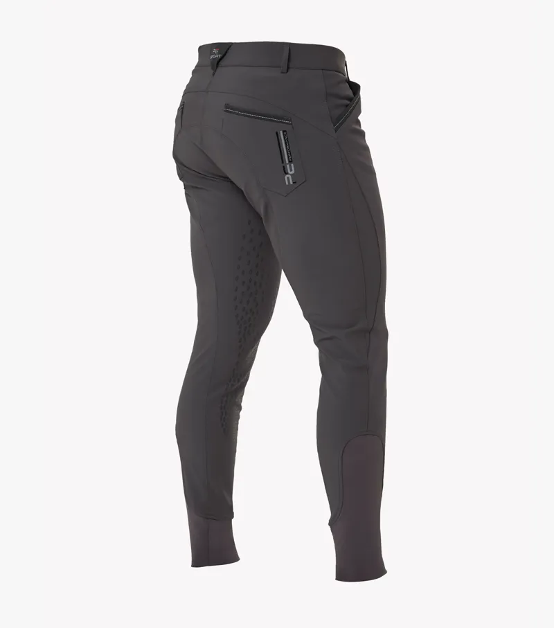 Premier Equine Barusso Men's Gel Knee Breeches Anthracite Grey 3 Premier Equine Barusso Men's Gel Knee Breeches Anthracite Grey
