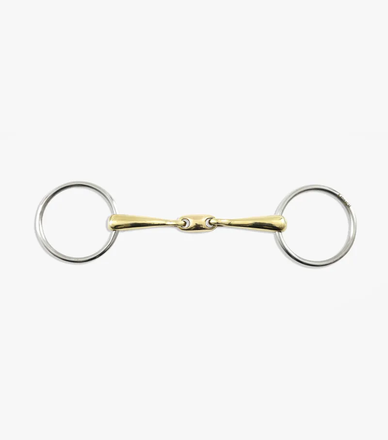 Premier Equine Brass Alloy Training Bit With Lozenge 3 Premier Equine Brass Alloy Training Bit With Lozenge