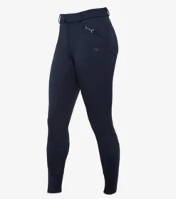 Premier Equine Brava Girls Full Seat Gel Riding Breeches Navy