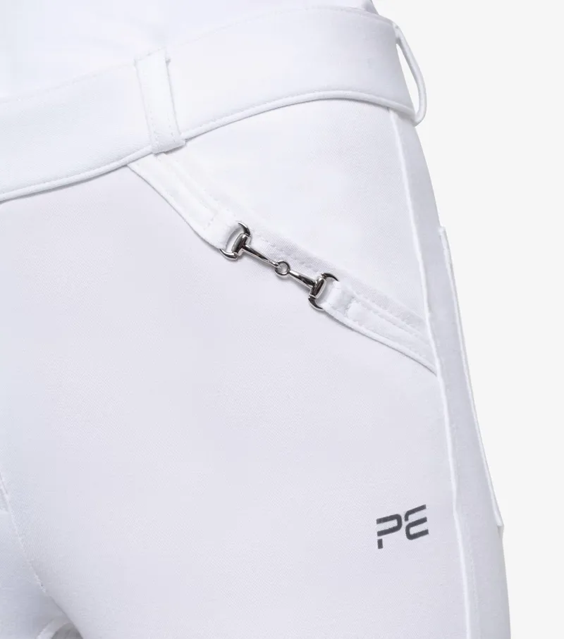 Premier Equine Brava Girls Full Seat Gel Riding Breeches White 7 Premier Equine Brava Girls Full Seat Gel Riding Breeches White - Image 5