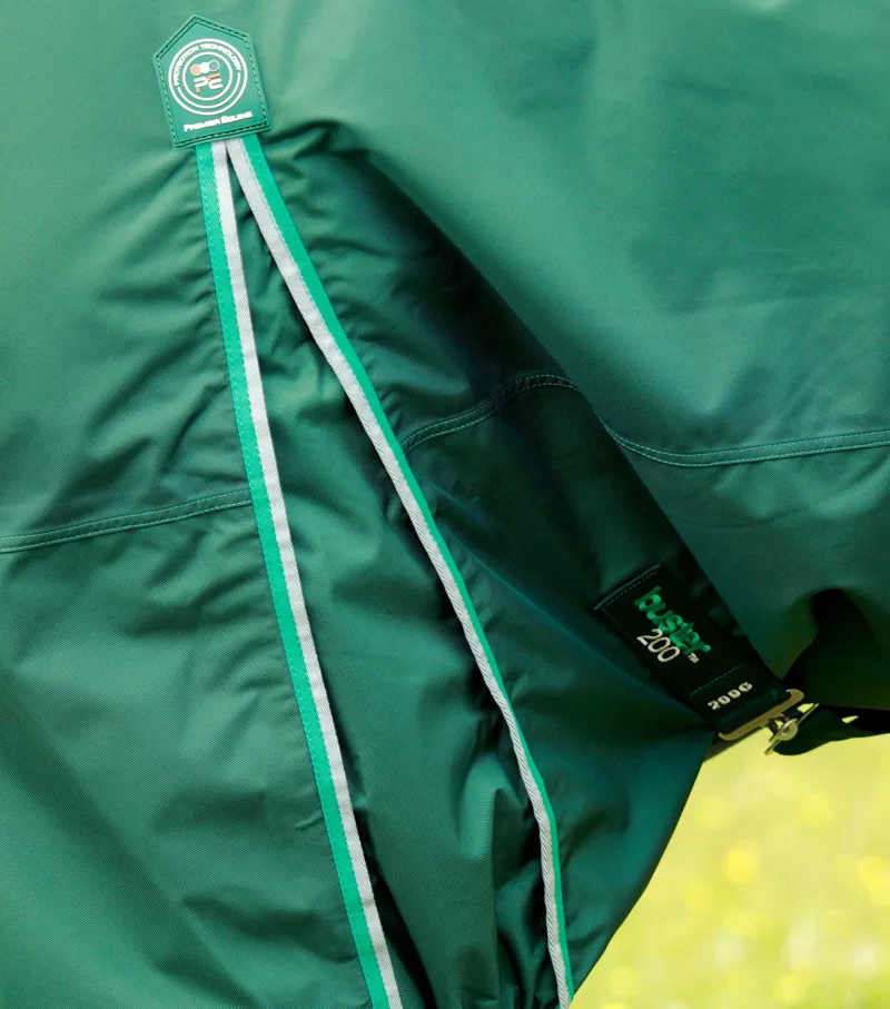 Premier Equine Buster 200g Turnout Rug With Snug-Fit Neck Cover Green 6 Premier Equine Buster 200g Turnout Rug With Snug-Fit Neck Cover Green - Image 4