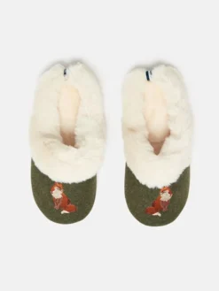 Joules Women's Slippet Luxe Mule Slipper - Heritage Green
