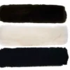Cameo Lambswool Cheek Pieces - Black - Pair 1 Cameo Lambswool Cheek Pieces - Black - Pair -Equestrian Supplies Shop C620201