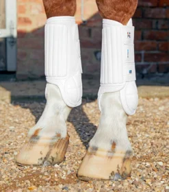 Premier Equine Carbon Tech Air Flex Eventing Front Boots White
