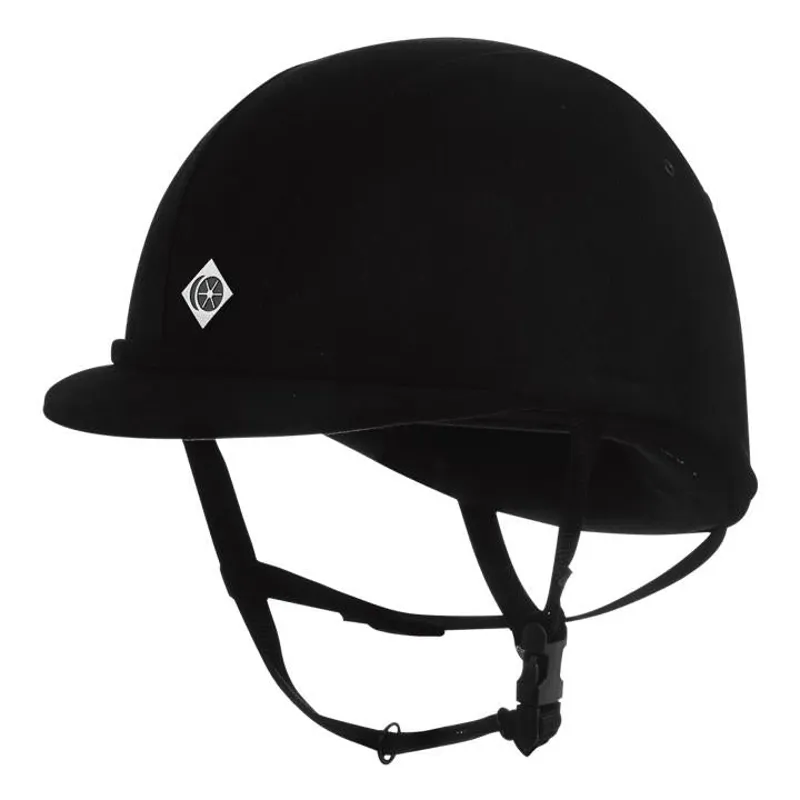 Charles Owen YR8 Children's Velvet Riding Hat Black 3 Charles Owen YR8 Children's Velvet Riding Hat Black