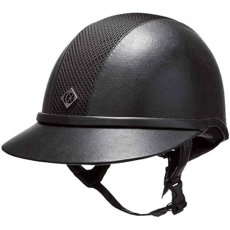 Charles Owen SP8 Plus Riding Hat Leather Look Black 3 Charles Owen SP8 Plus Riding Hat Leather Look Black