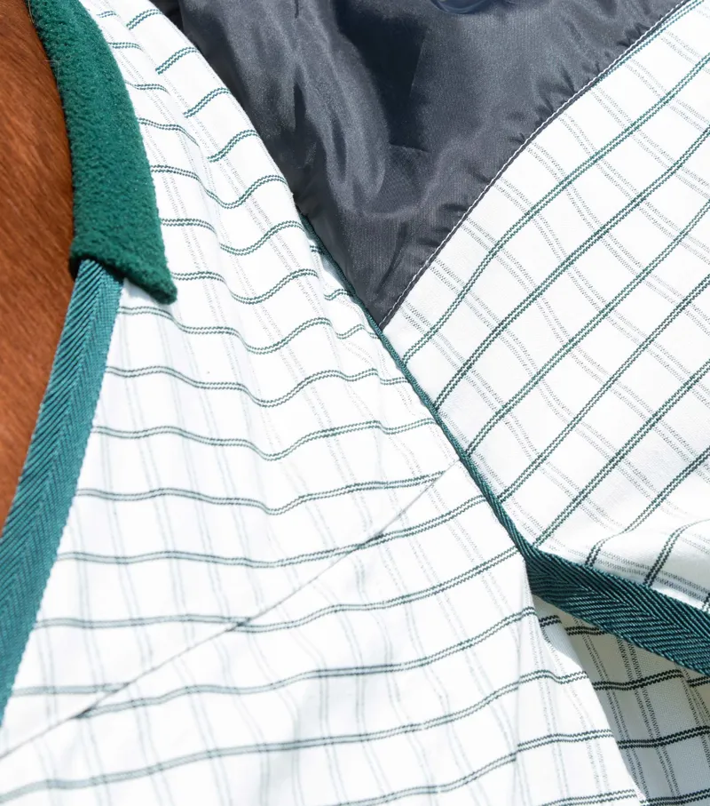 Premier Equine Combo Cotton Sheet Green Check 6 Premier Equine Combo Cotton Sheet Green Check - Image 4