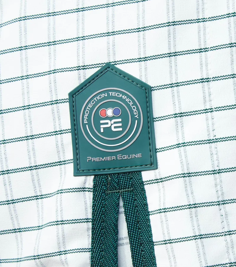 Premier Equine Combo Cotton Sheet Green Check 7 Premier Equine Combo Cotton Sheet Green Check - Image 5