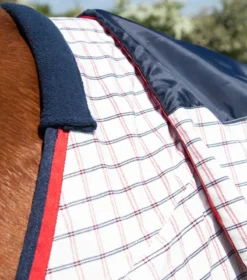 Premier Equine Combo Cotton Sheet Red Check 13 Premier Equine Combo Cotton Sheet Red Check -Equestrian Supplies Shop Combo Cotton Stable Sheet Red Check 6
