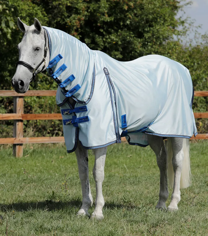 Premier Equine Combo Mesh Air Fly Rug With Surcingles Blue 3 Premier Equine Combo Mesh Air Fly Rug With Surcingles Blue