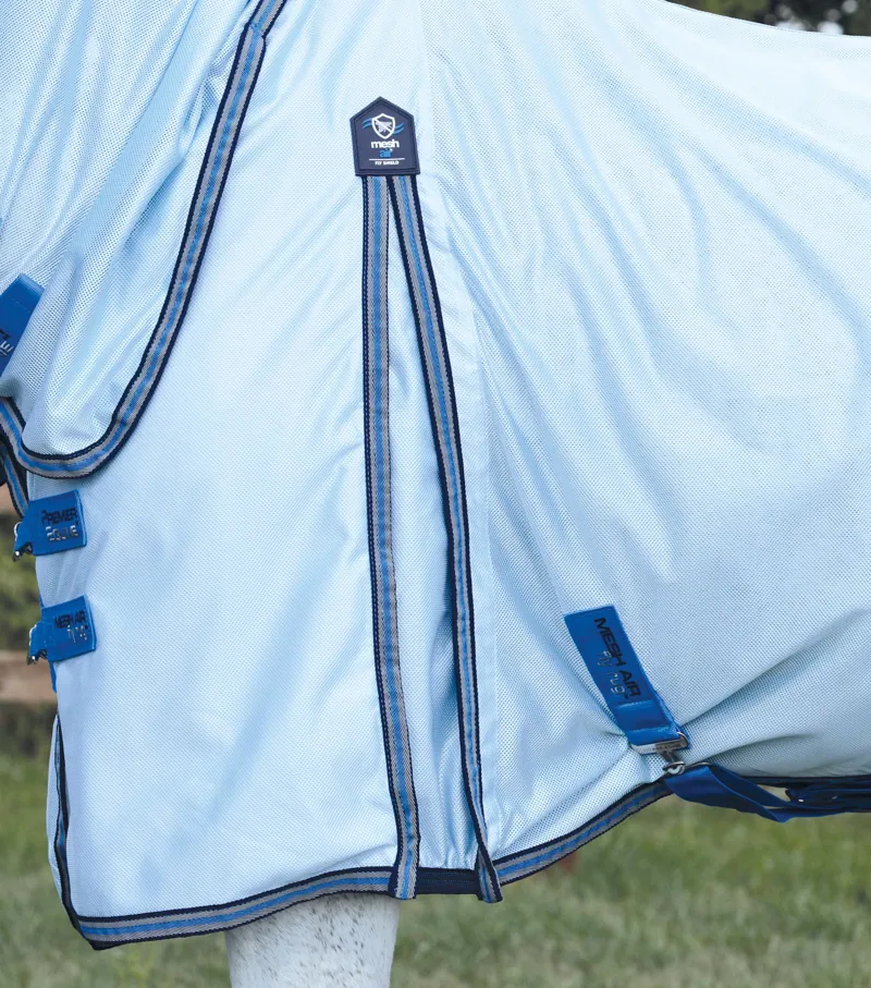 Premier Equine Combo Mesh Air Fly Rug With Surcingles Blue 6 Premier Equine Combo Mesh Air Fly Rug With Surcingles Blue - Image 4