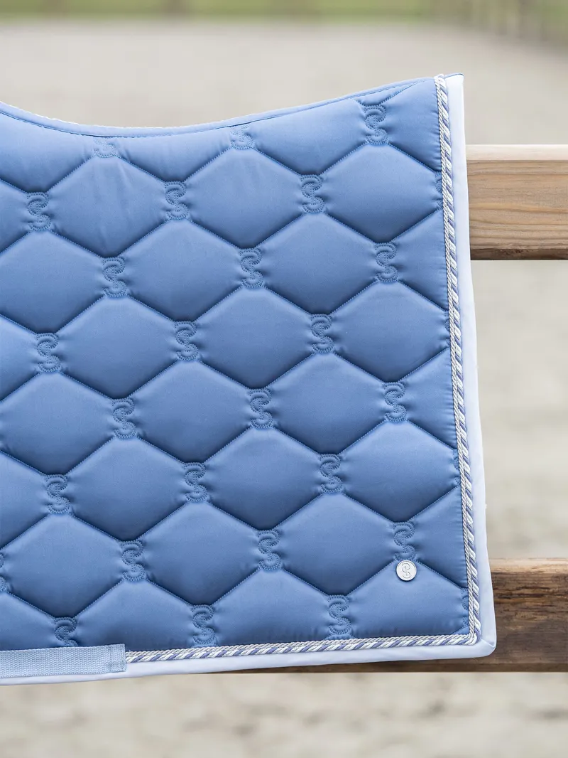 Ps Of Sweden Signature Dressage Saddle Pad - Dove Blue - Full 9 Ps Of Sweden Signature Dressage Saddle Pad - Dove Blue - Full - Image 7
