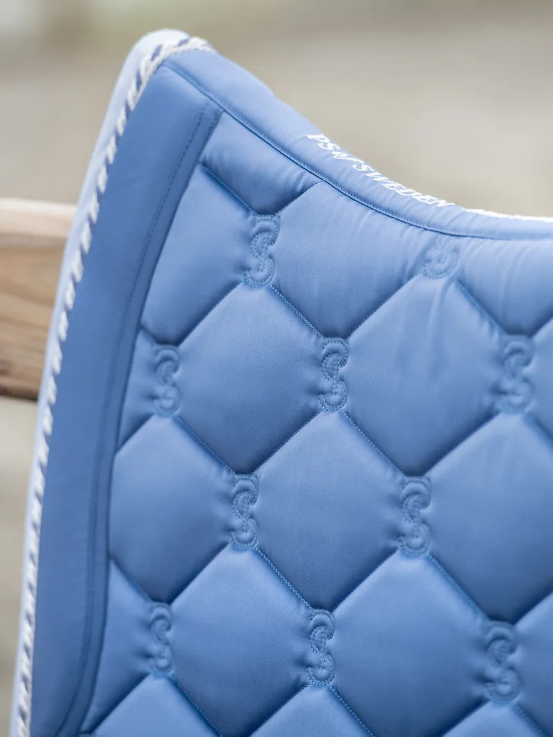Ps Of Sweden Signature Dressage Saddle Pad - Dove Blue - Full 8 Ps Of Sweden Signature Dressage Saddle Pad - Dove Blue - Full - Image 6