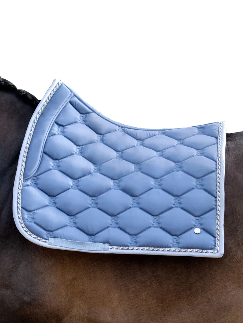 Ps Of Sweden Signature Dressage Saddle Pad - Dove Blue - Full 6 Ps Of Sweden Signature Dressage Saddle Pad - Dove Blue - Full - Image 4