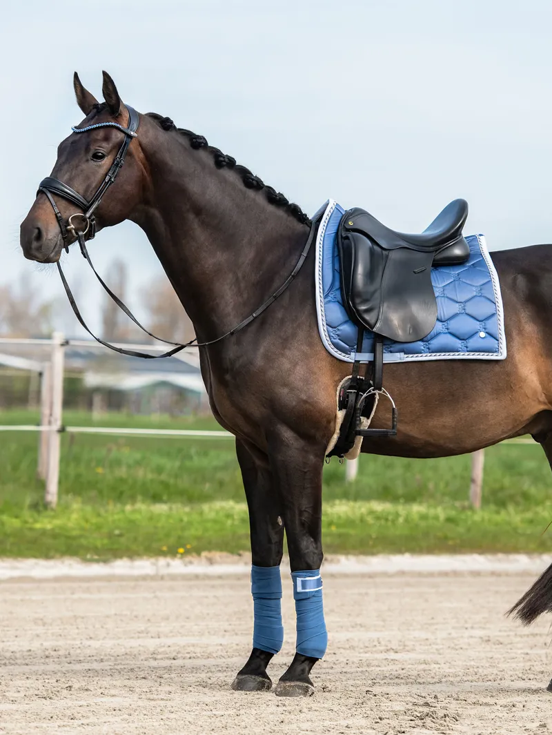Ps Of Sweden Signature Dressage Saddle Pad - Dove Blue - Full 5 Ps Of Sweden Signature Dressage Saddle Pad - Dove Blue - Full - Image 3