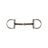 JHL Pro Steel Copper Roller D-Race Snaffle 1 JHL Pro Steel Copper Roller D-Race Snaffle -Equestrian Supplies Shop EQUINE JHL U ProSteelCopperRollerDRaceSnaffle Silver