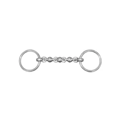 JHL Pro Steel Waterford Loose-Ring Snaffle Bit In Silver