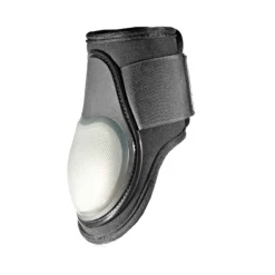 KM Elite Air Shock Fetlock Boots In Black/Graphite