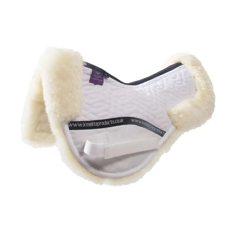KM Elite High Wither Half Pad In White/Natural 3 KM Elite High Wither Half Pad In White/Natural