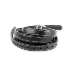 KM Elite Luxury Stirrup Leathers In Black